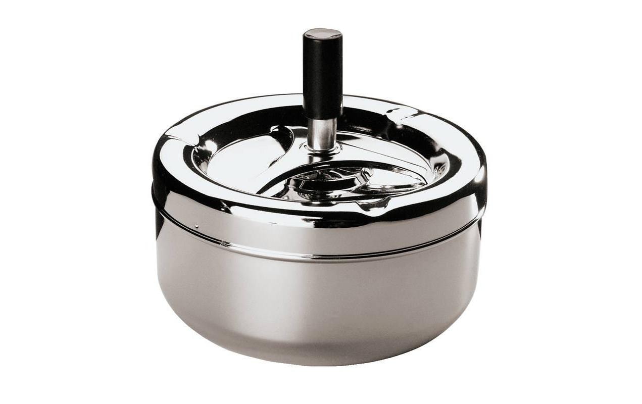 Paderno Aschenbecher – Ø 13 × 10,5 cm – Edelstahl, Silber