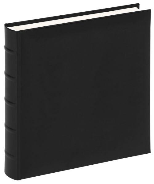 Walther Design Walther Fotoalbum – schwarz, mit Pergaminzwischenblättern, Kunstleder, 290 × 320 mm