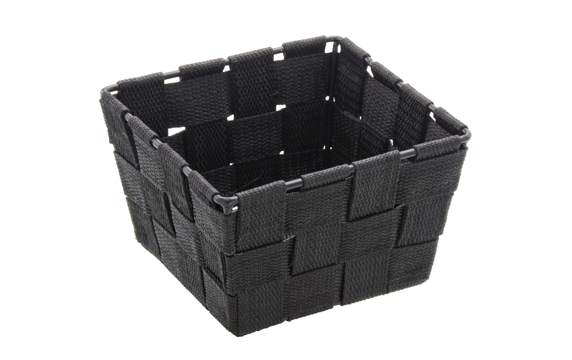 Wenko Adria Aufbewahrungskorb – Kunststoff – Schwarz – 140 × 90 × 140 mm