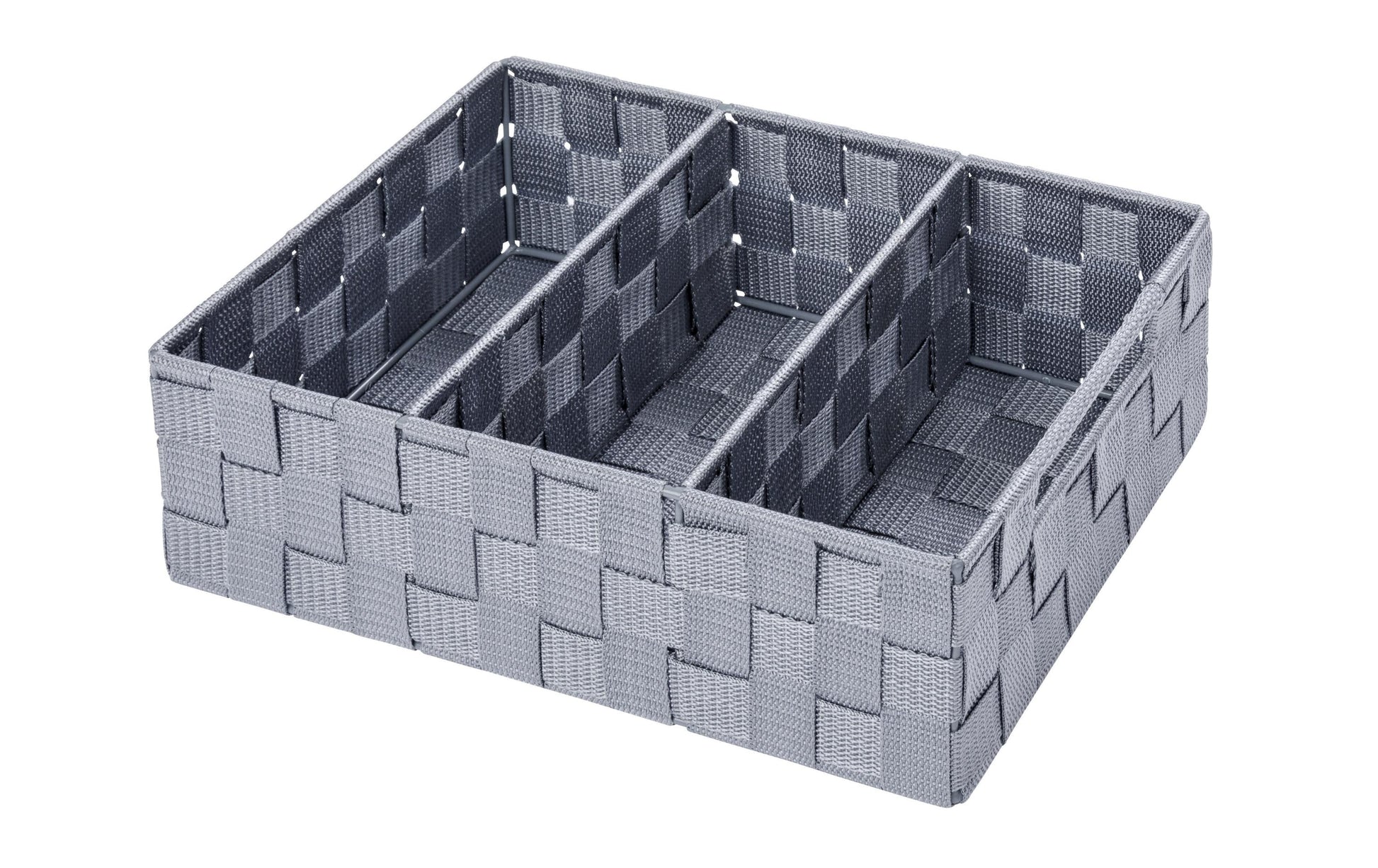 WENKO Aufbewahrungskorb – Kunststoff – Grau – 320 × 100 × 210 mm