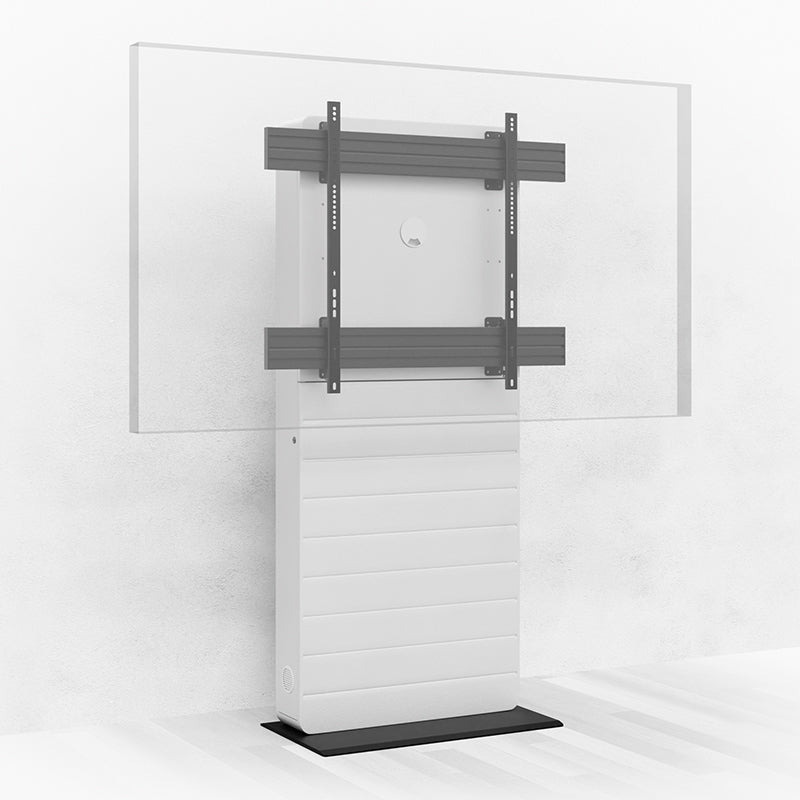 Hagor Digital-Signage-Stand für 75–86" Displays – VESA 900×800, abschliessbar – schwarz/weiss – CON-Line FS