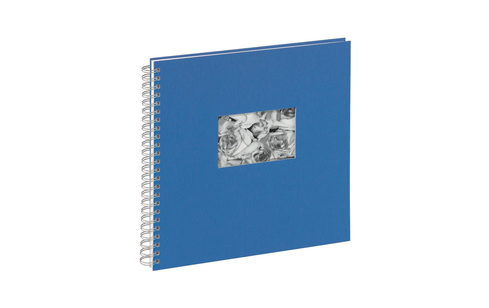 Pagna Fotobuch, Spiralbindung, 40 Seiten, 32 × 32,5 cm, Karton, Blau, Frontseite wechselbar