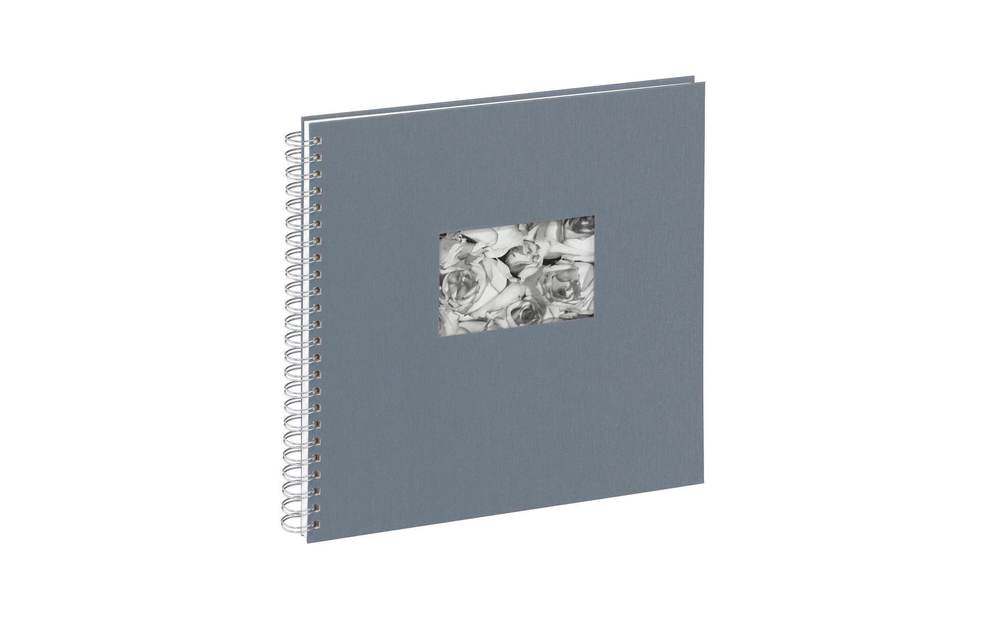 Pagna Fotobuch, Spiralbindung, 40 Seiten, 32 × 32,5 cm, Karton, Grau, Frontseite wechselbar
