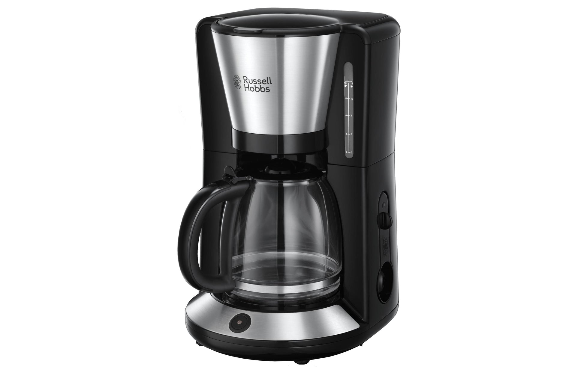Russell Hobbs 24010-56 Filterkaffeemaschine – 10 Tassen, 1,3 l, Karaffe, Warmhaltefunktion, Silber