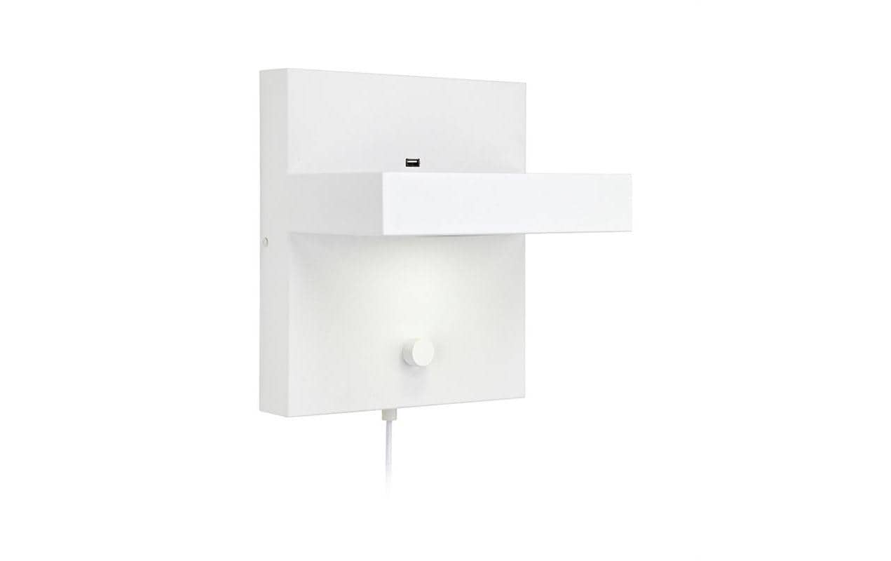 Markslöjd LED-Wandleuchte Kubik – 3000 K, 525 lm, 5 W, dimmbar, weiss, Ein/Aus-Schalter