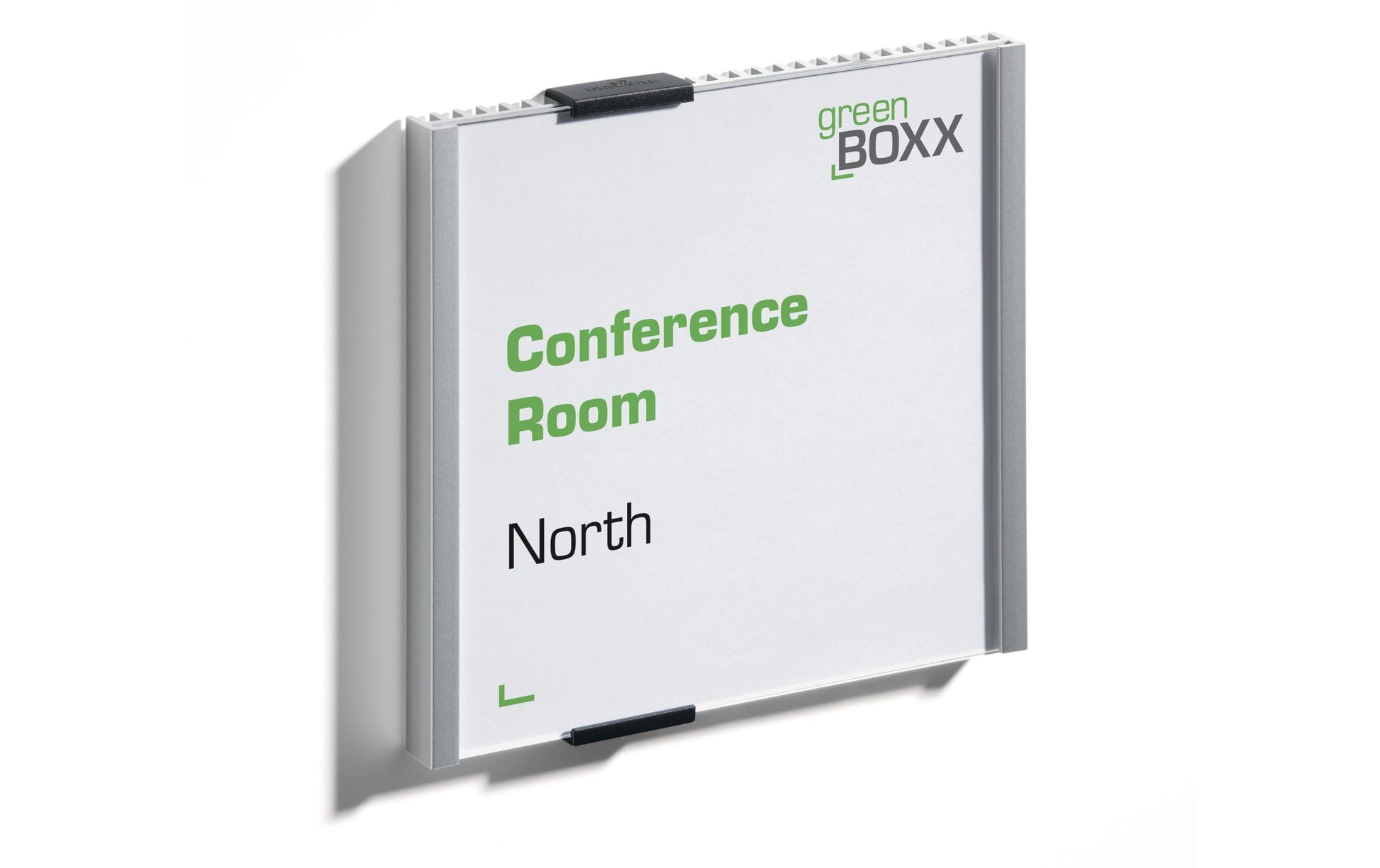 Durable Türschild – 149 × 149 mm, silber, selbstklebend, wiederablösbar