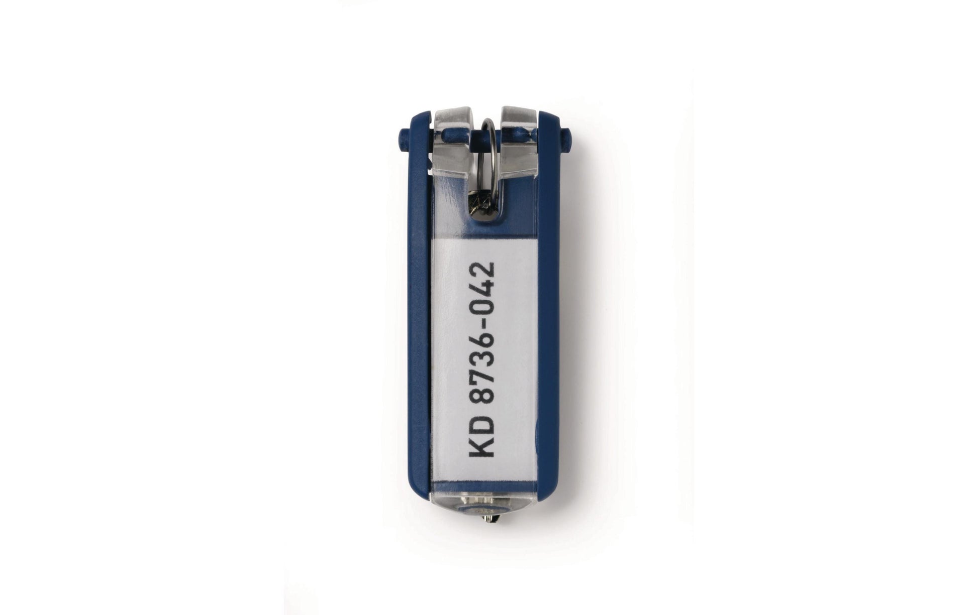 Durable Schlüsselschild Key Clip – dunkelblau, Kunststoff, B 24 × H 68 × T 15 mm, 6 Stk. – für Key Box Code 36