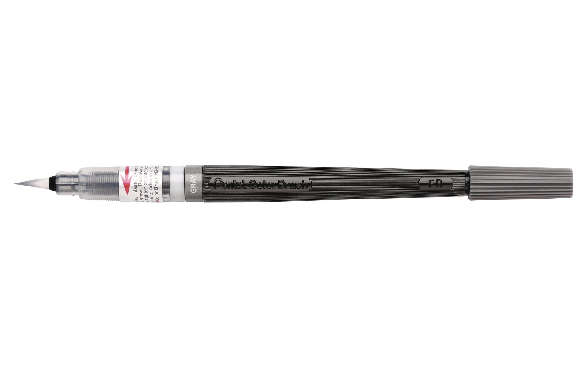 Pentel Color Brush Marker – grau, nachfüllbar, wasservermalbar, 1er-Pack