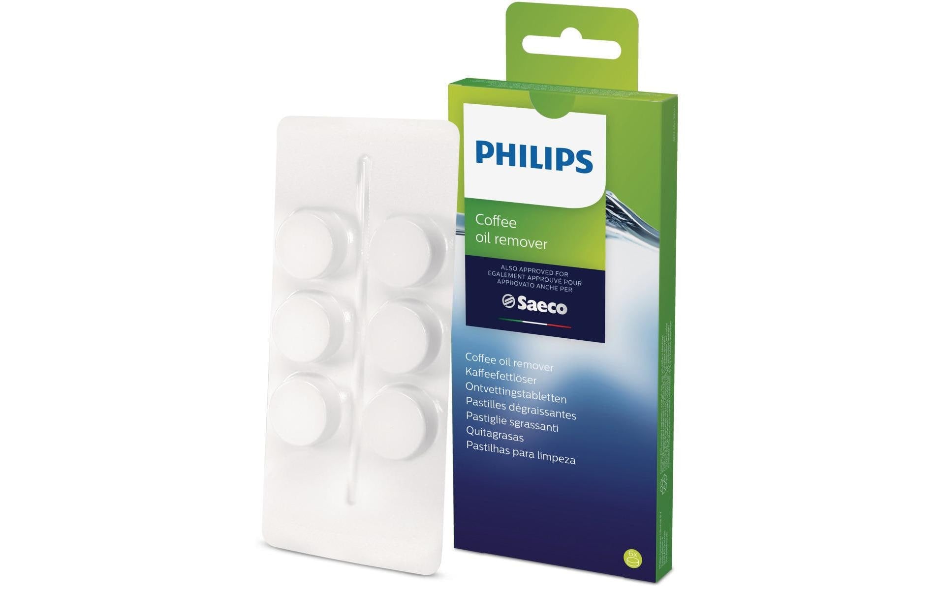 Philips Fettlöser-Tabletten CA6704/10 – für Kaffeemaschinen, 6 Tabs