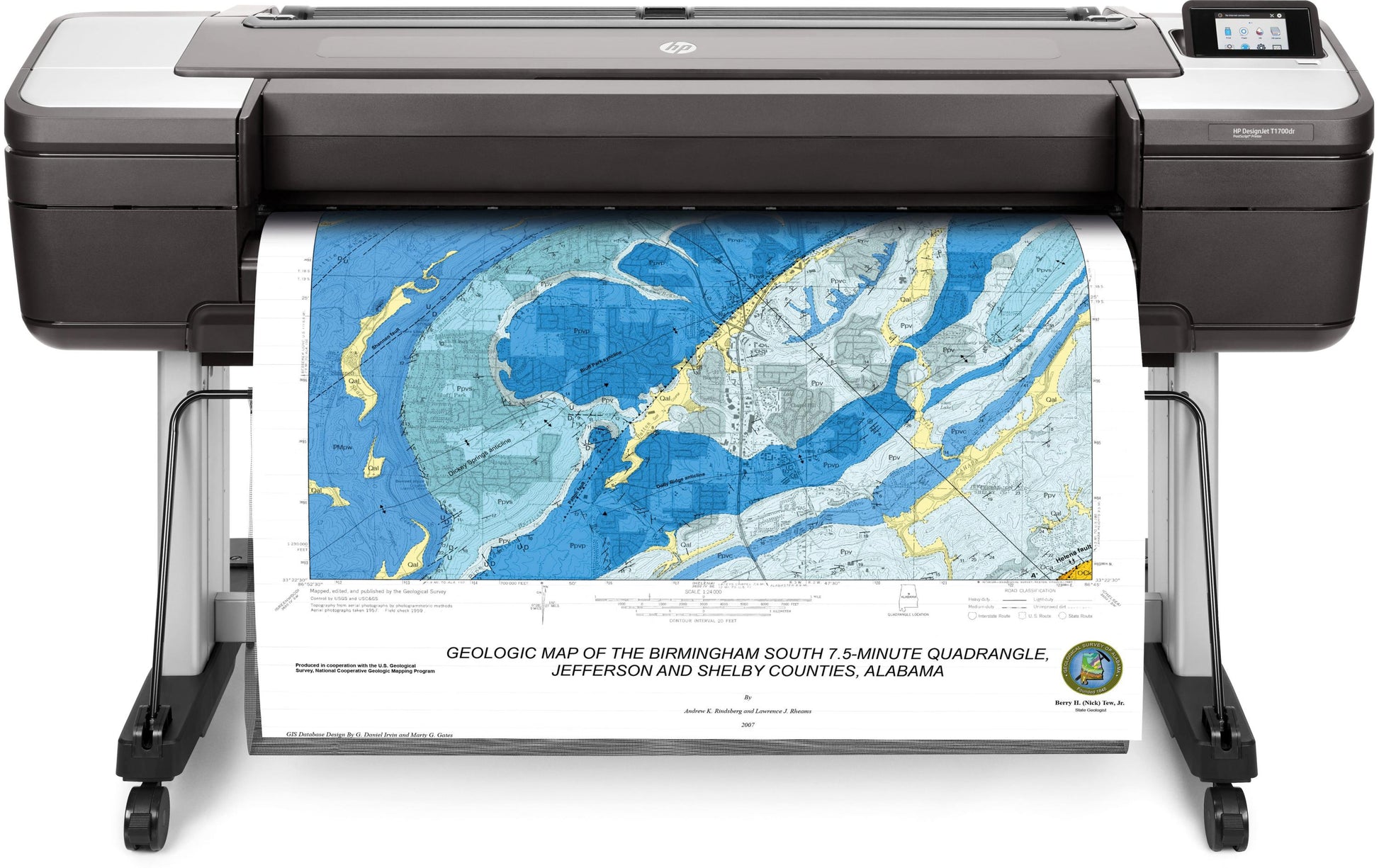 HP DesignJet T1700 dr – Grossformatdrucker 44", PostScript, Dual-Rolle