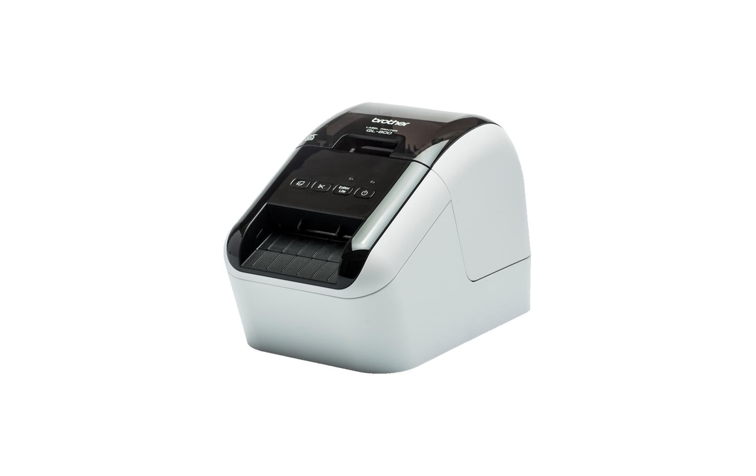 Brother P-touch QL-800 – Etikettendrucker, Thermodirekt, 2-farbig (schwarz/rot), Auto-Cutter, 300 × 600 dpi, f