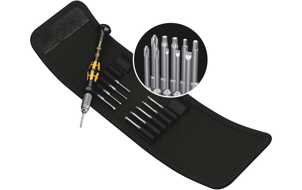 Wera Kraftform Kompakt Micro – Präzisions-Schraubenzieher-Set PH/SL/TX, 11-teilig, ESD, Box