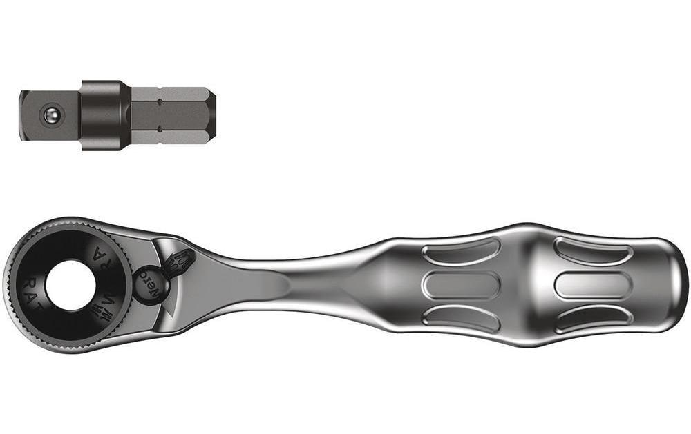 Wera Zyklop Mini – Bithalter 1/4", mit Ratsche, 180 mm – 8001 A