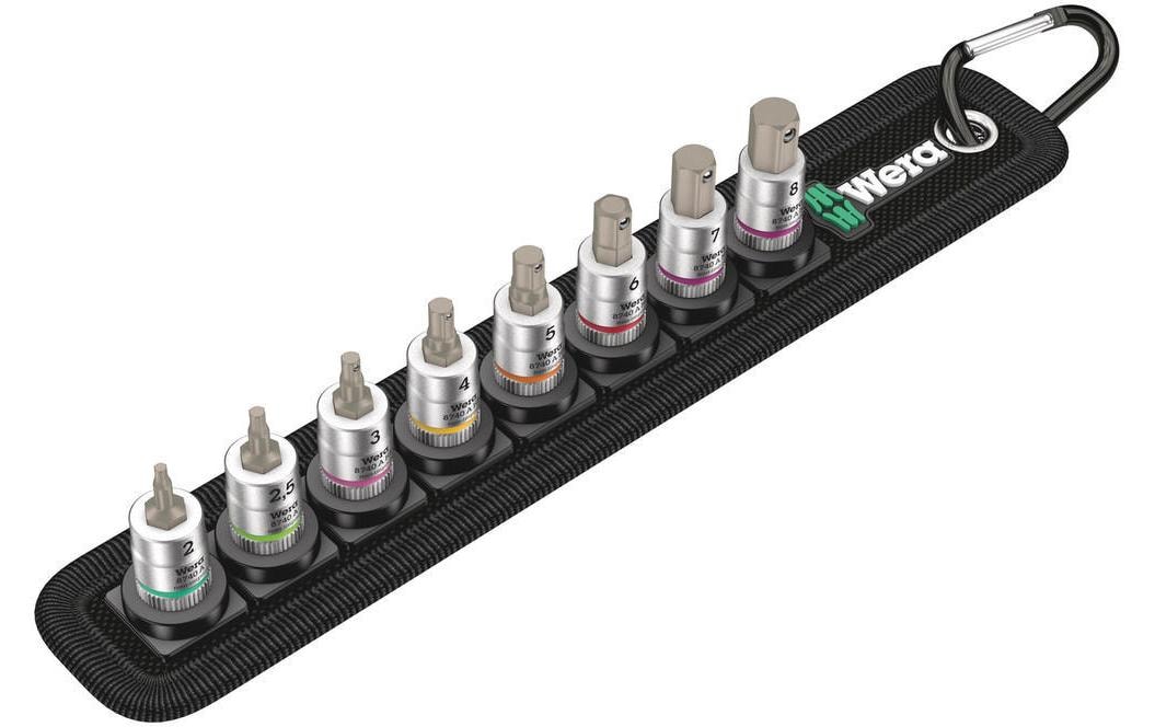 Wera Zyklop – Stecknuss-Satz 1/4", 3–8 mm, 8-teilig, Box