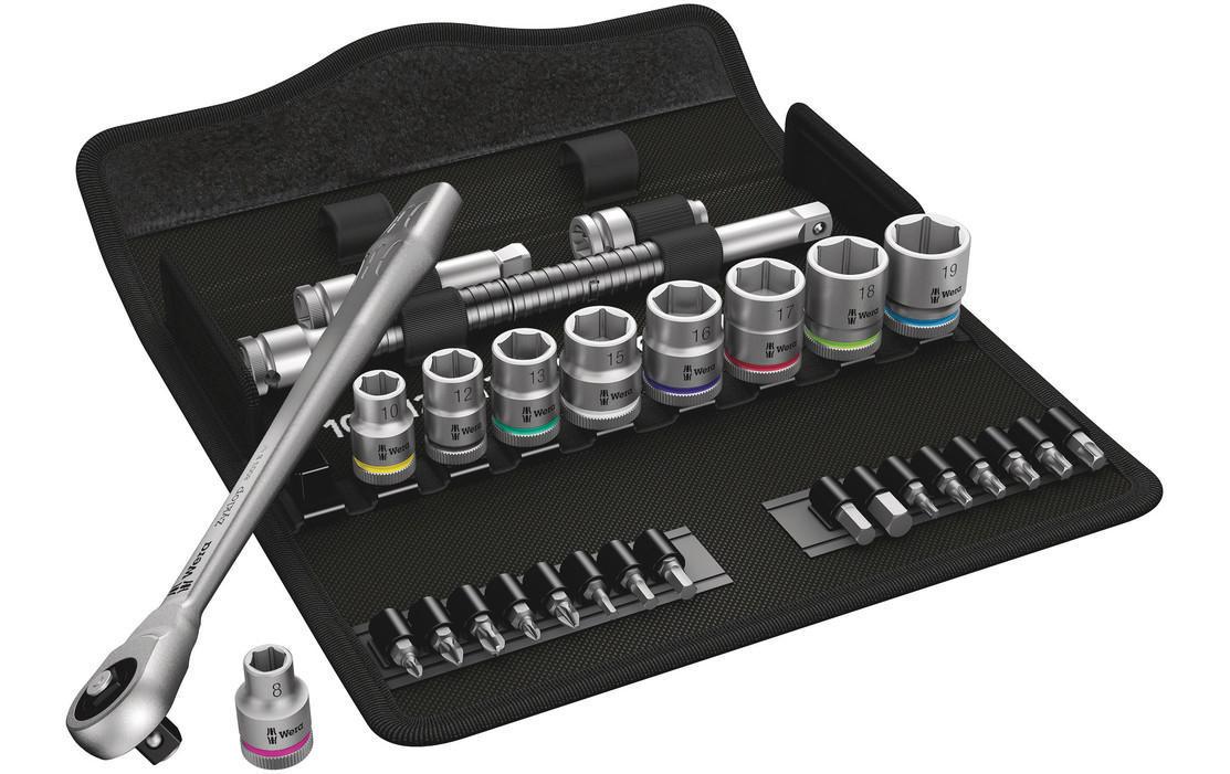 Wera Steckschlüssel-Set Zyklop Metal-Knarrensatz – Antrieb 3/8" – 8100 SB 7