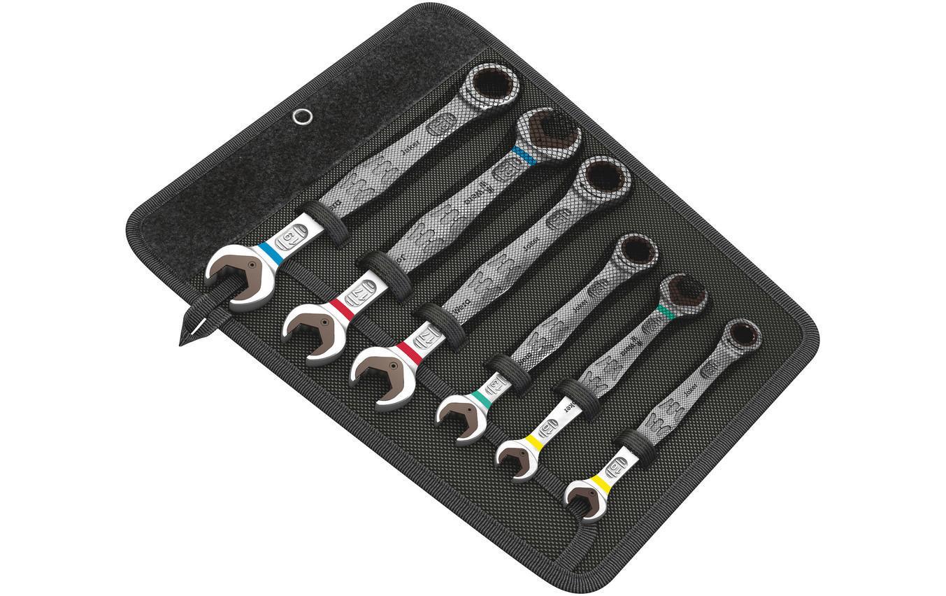 Wera Joker – Maul-Ringratschen-Schlüssel-Set 10/13/17/19 mm, 6-teilig, Tragetasche