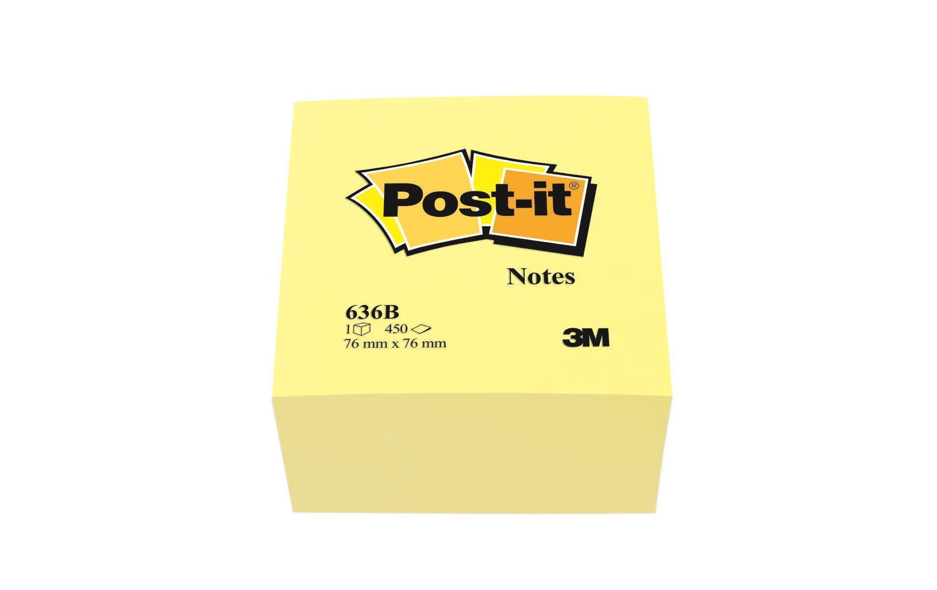 Post-it Haftnotizen – 76×76 mm – Gelb, 450 Blatt, PEFC