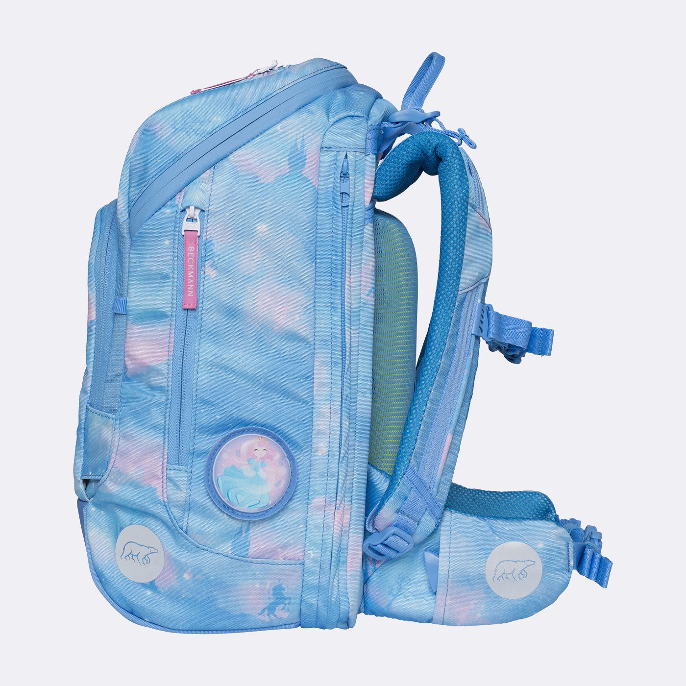 Beckmann Schulrucksack Active Air Flx – 6-teilig – Fairytale – 26,0×39,0×22,0 cm – recycelte Materialien