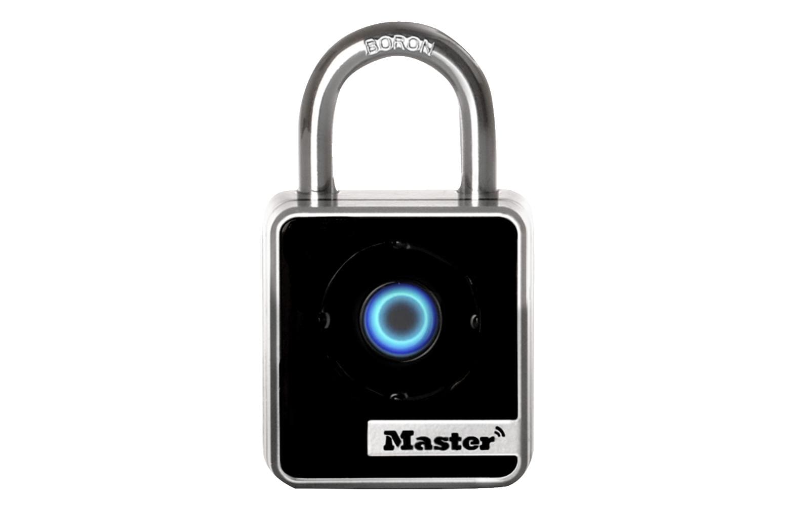 MASTER LOCK Masterlock 4400EURD Smart-Vorhängeschloss – BT, Schäkeldurchmesser 7 mm, Bügelweite 20 mm, Akku (CR2450), Schwarz