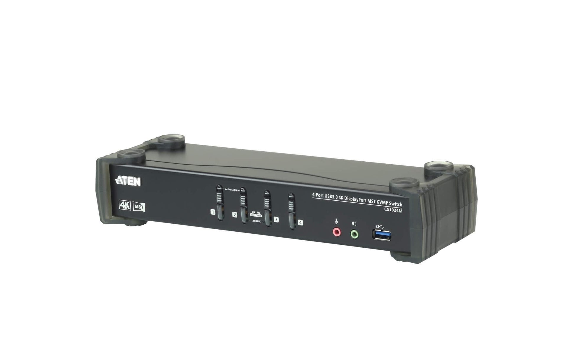 ATEN CS1924M – KVM-Switch, DisplayPort/USB/Audio, 4K (4096 × 2160)