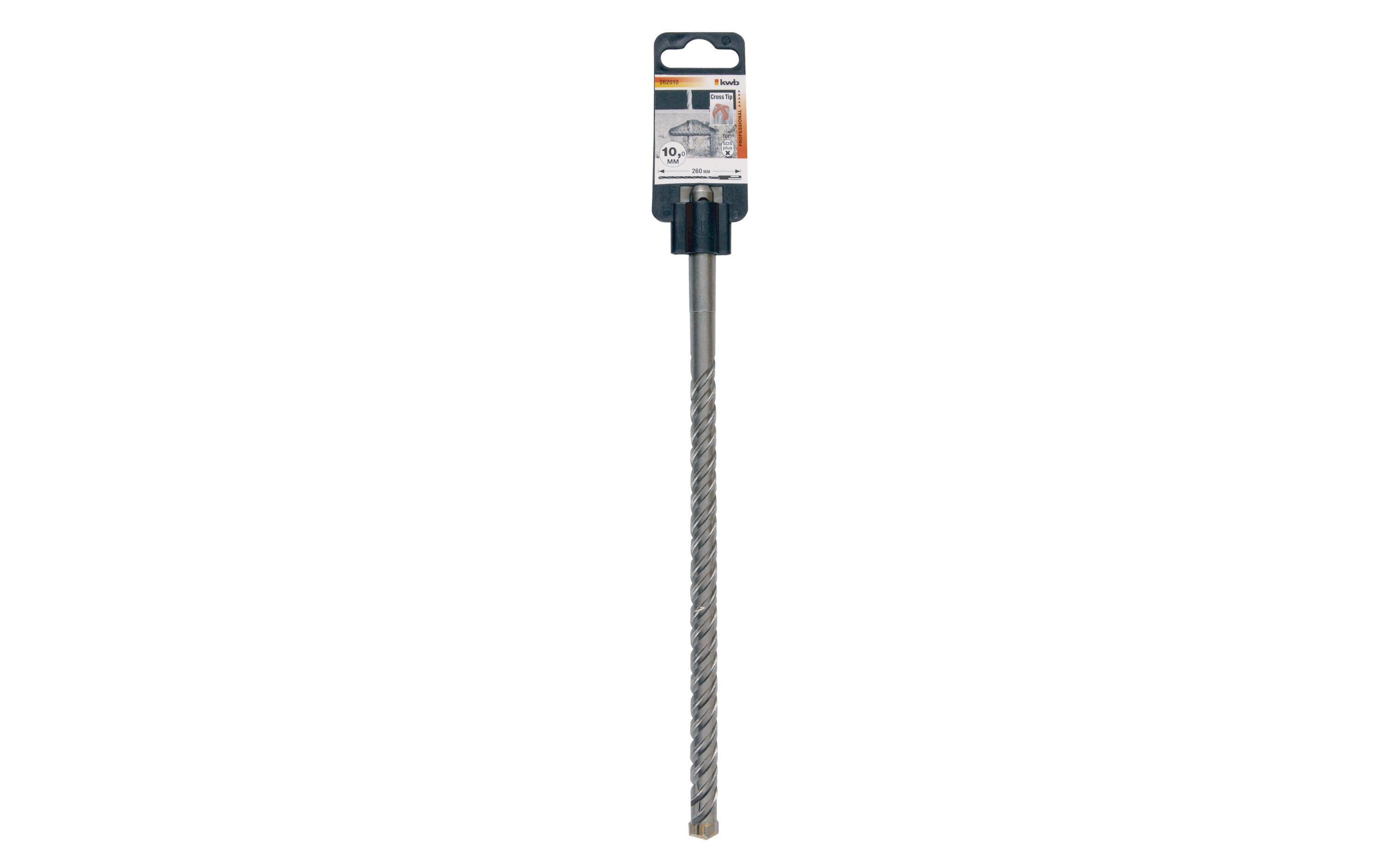 kwb Hammerbohrer – 260 mm, SDS-Plus, für Beton geeignet