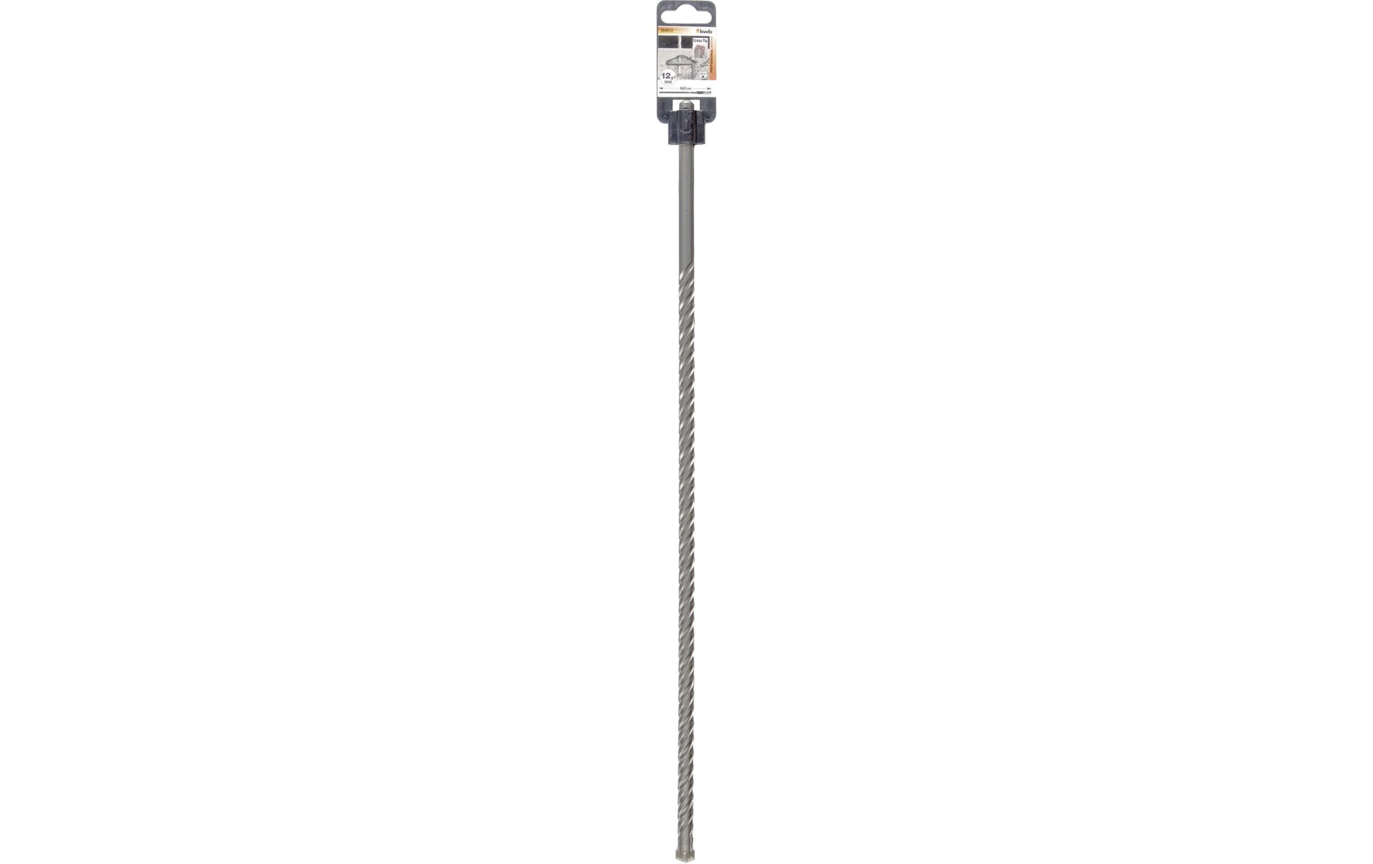 kwb Hammerbohrer 12 × 460 mm Hartmetall SDS Plus – für Mauerwerk & Beton – 4-Schneider