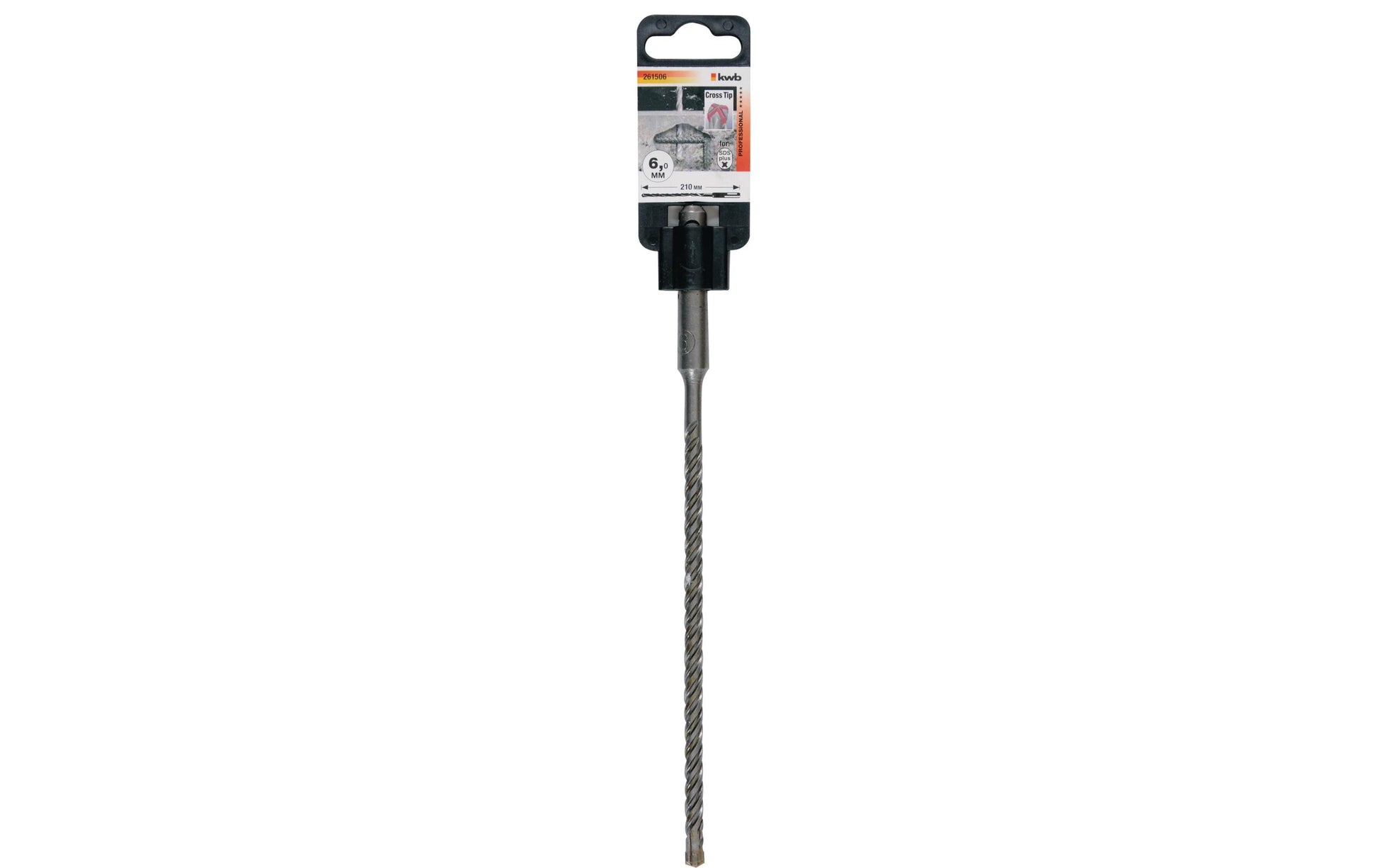 kwb Hammerbohrer 6x210 mm – Silber, Hartmetall