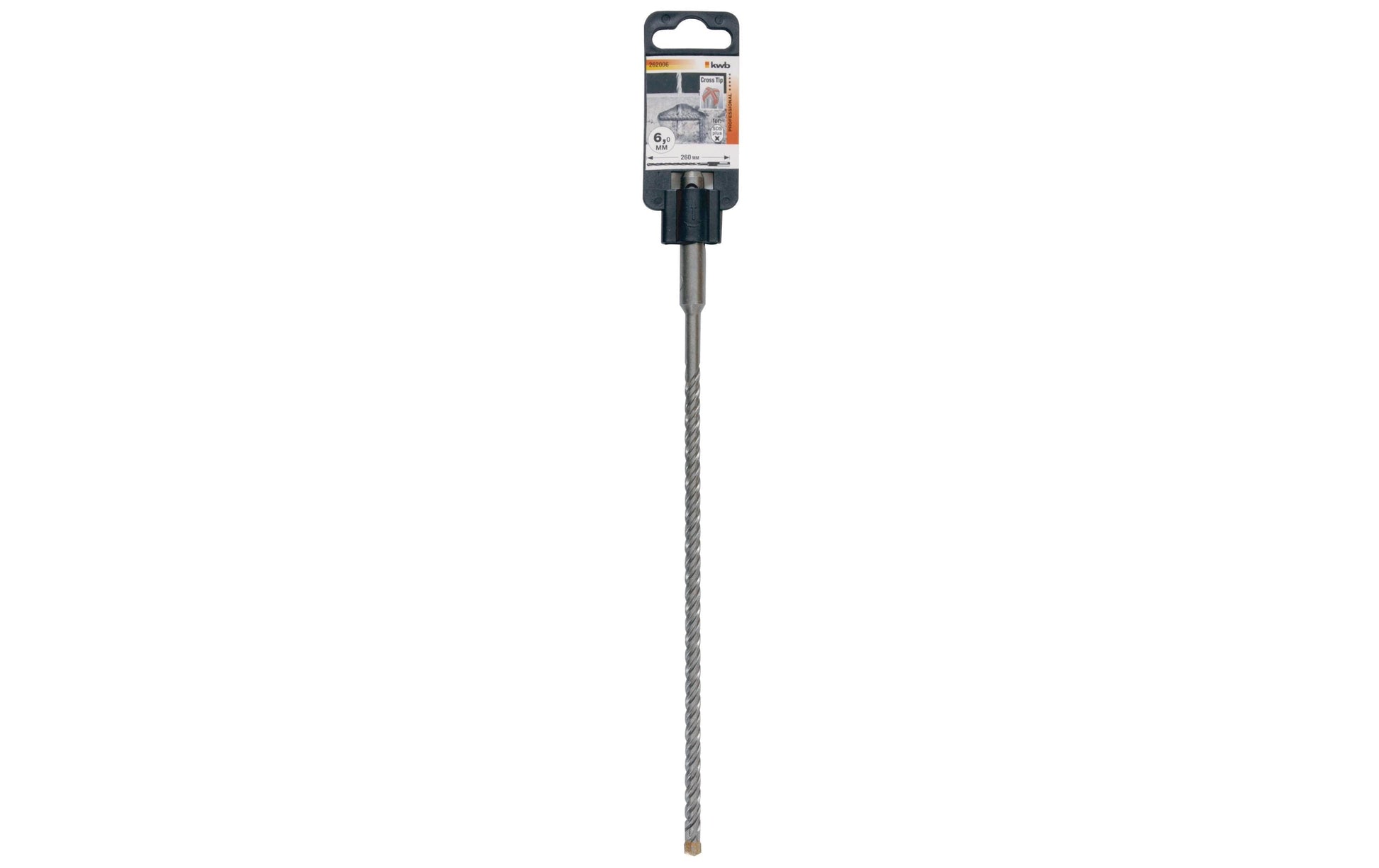kwb Hammerbohrer – 6 mm, 260 mm, SDS-Plus Schaft