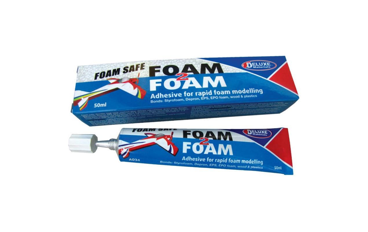 Deluxe Materials Kontaktkleber Foam 2 Foam AD34 Tube – transparent – 50 ml – für Kunststoff