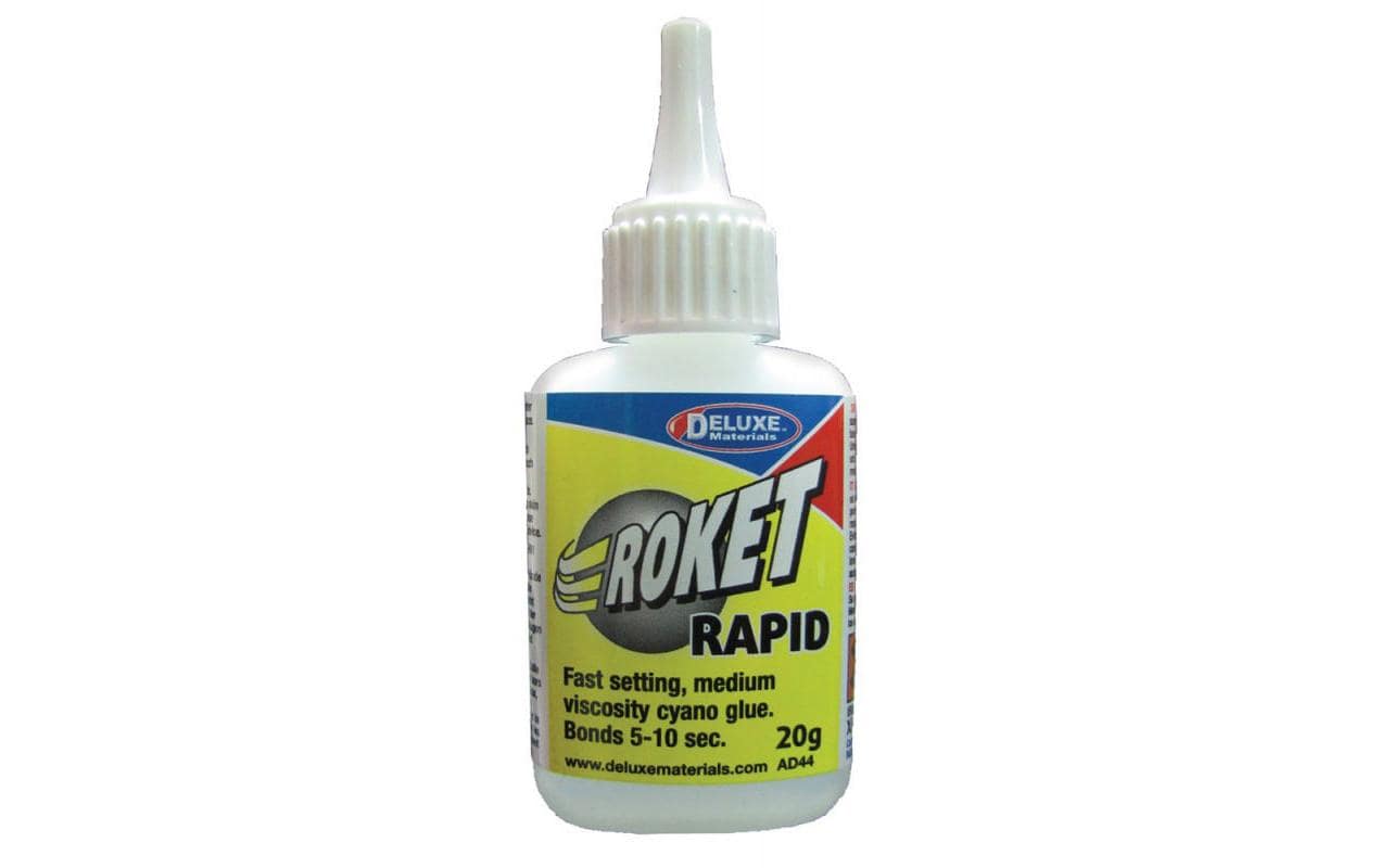 Deluxe Materials Spezialkleber – für Kunststoff, 20 g, Roket Rapid CA