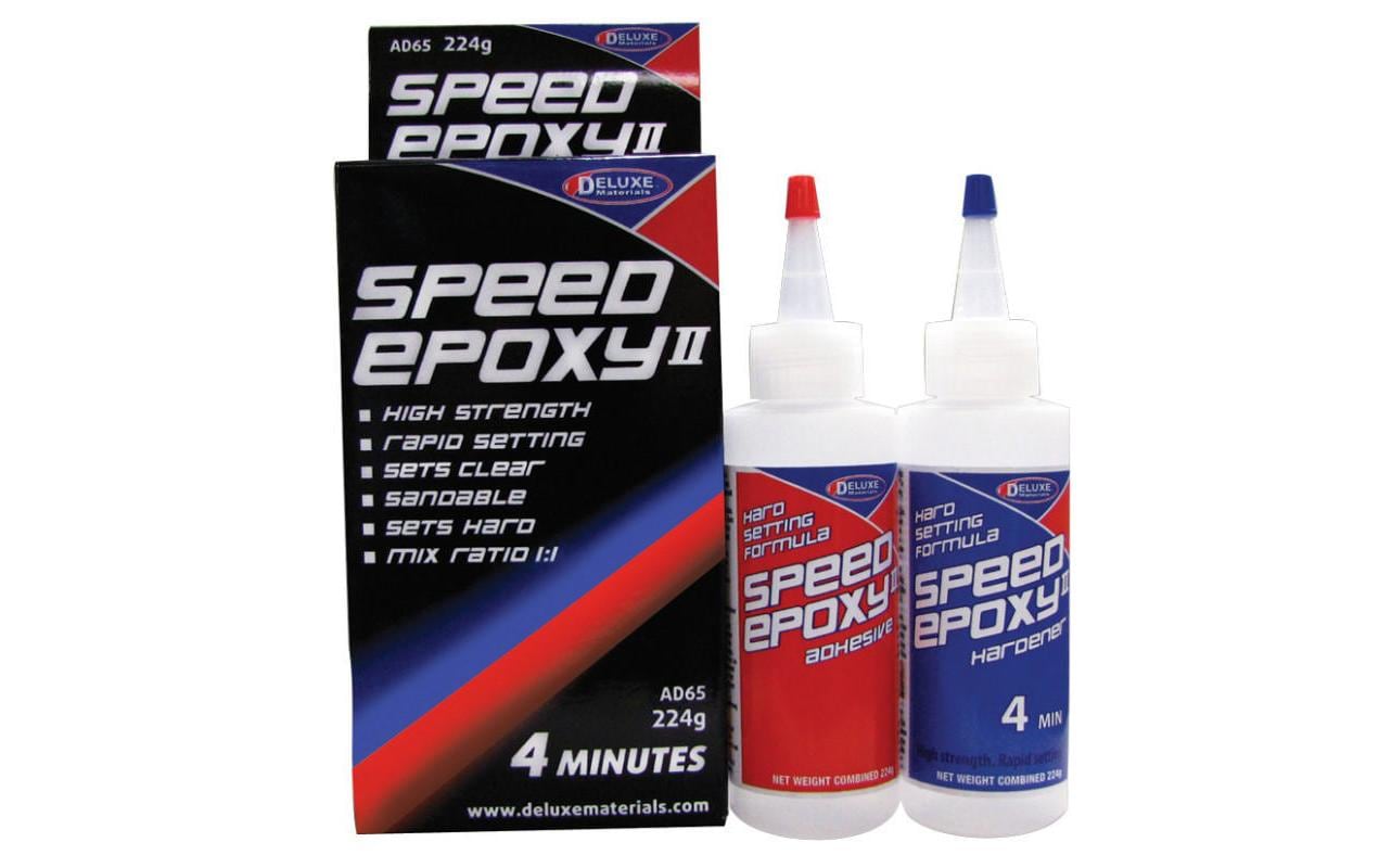 Deluxe Materials 2K Epoxidharzkleber Speed Epoxy II 4 min – transparent – für Holz
