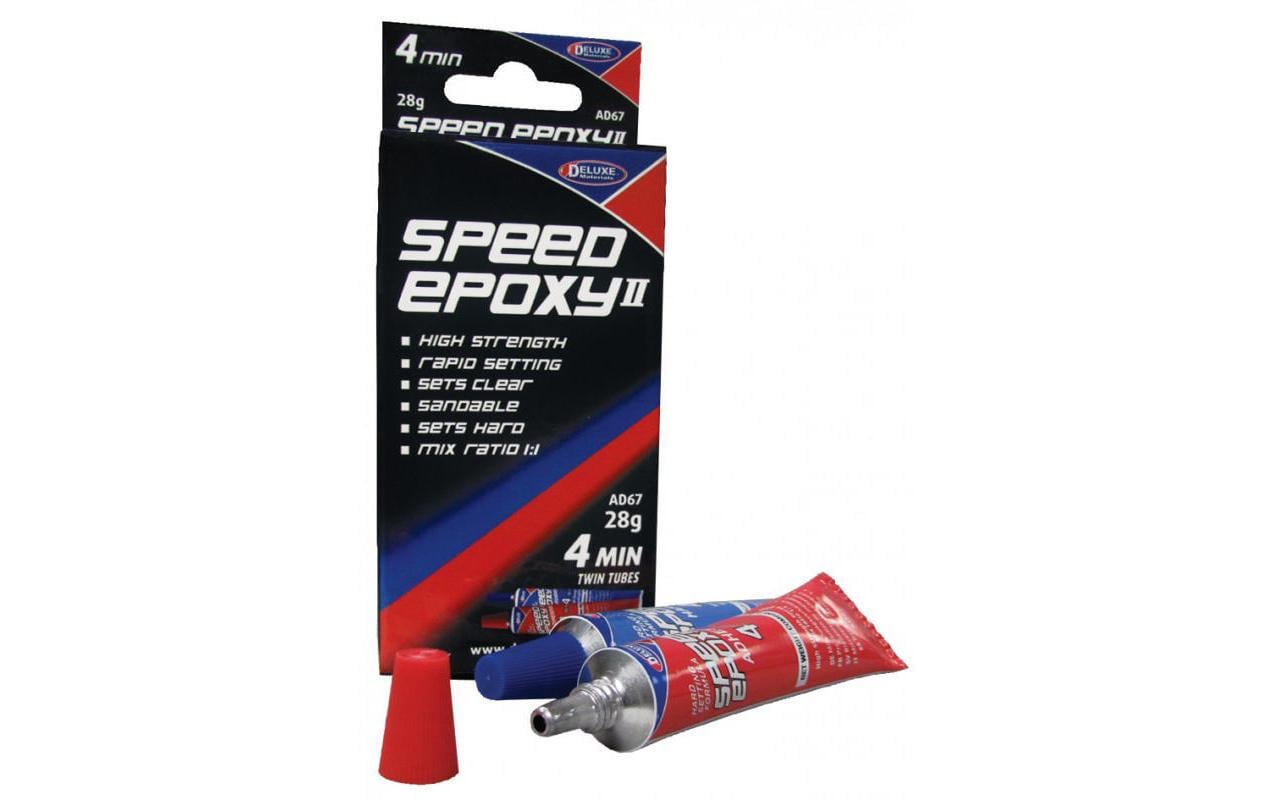 Deluxe Materials 2K Epoxidharzkleber Speed Epoxy II 4 min – transparent – 28 g – für Holz