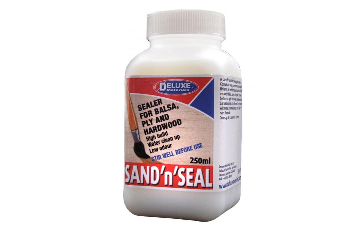 Deluxe Materials Sand n Seal – Oberflächenvorbereitungs-Reiniger – Transparent – 250 ml – für Holz