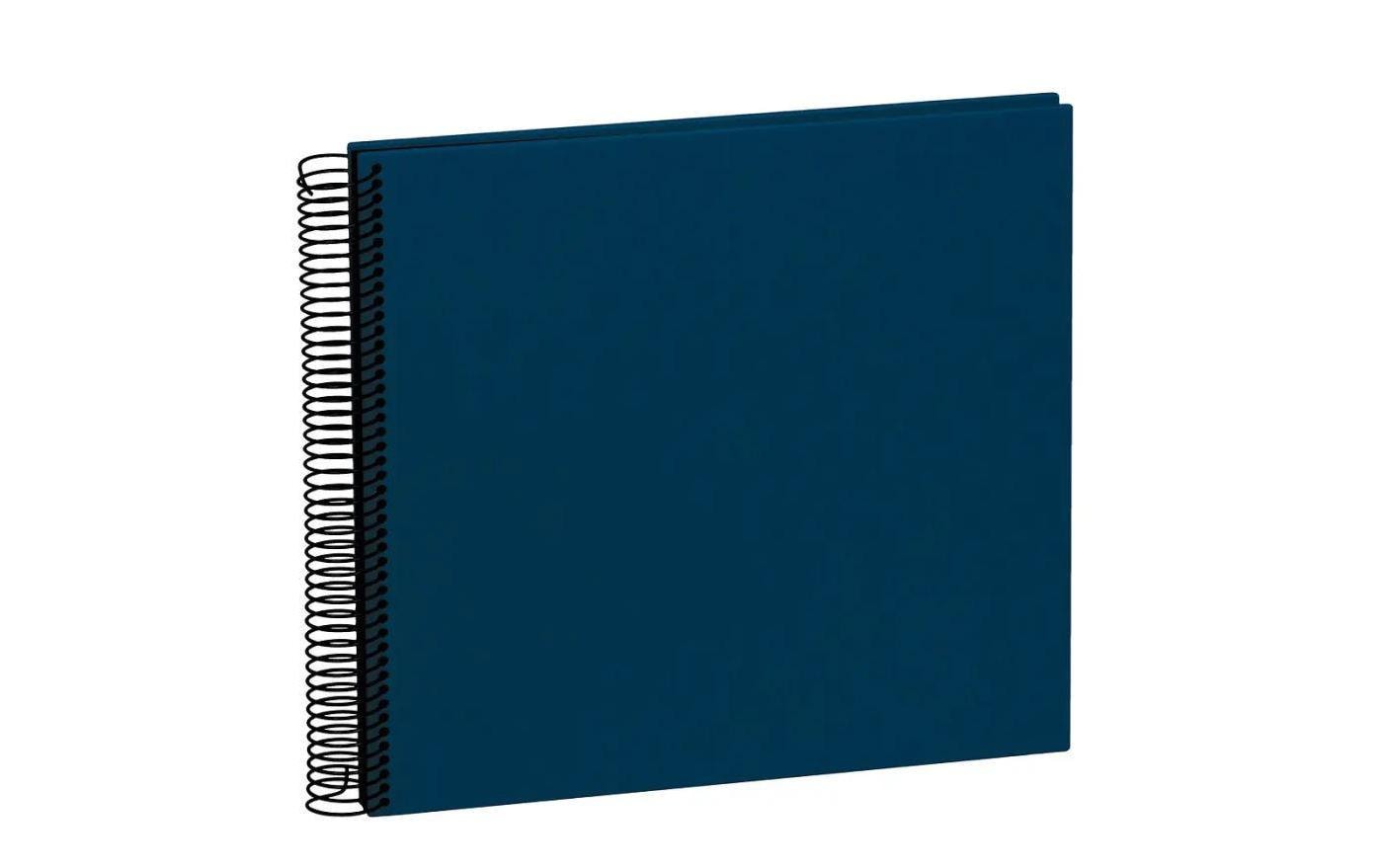 Semikolon Fotoalbum Wiro Economy – für 230 × 223 mm, blau, Spiralbindung, Textil