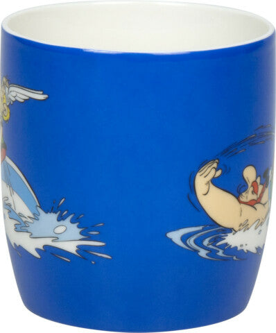 Könitz Porzellan Könitz Becher – 400 ml, Ø 8,8 cm, H 9,2 cm, Knochenporzellan, Dunkelblau, spülmaschinenfest, mikrowellengeeignet