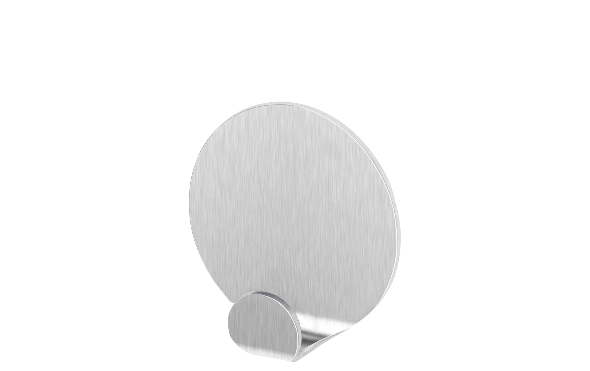 TESA Klebehaken – Edelstahl, 1 kg, Klebestreifen, Silber, 2er-Set
