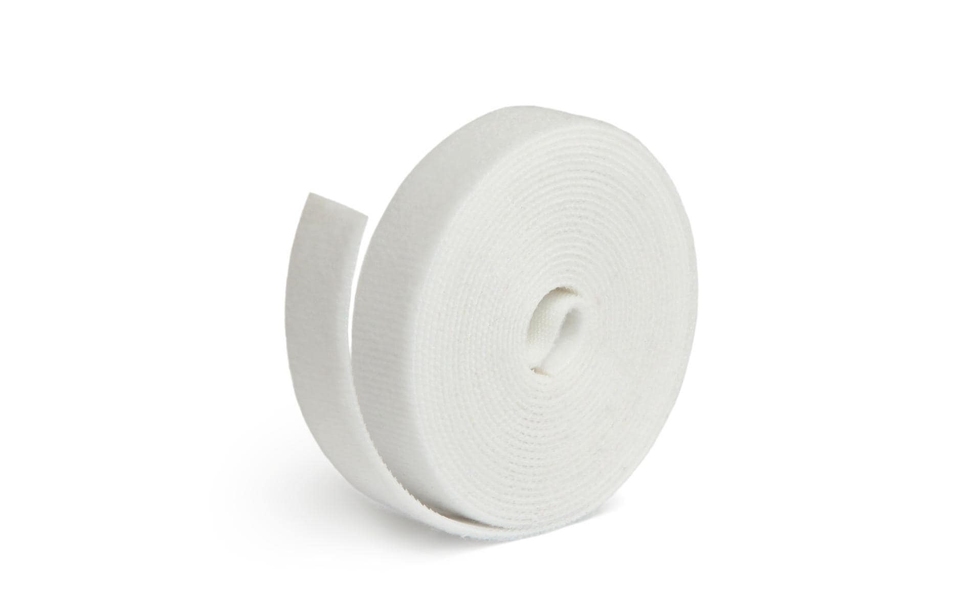 Label-the-cable Klett-Kabelbinder – 16 mm × 3 m – Weiss – Velour, haftend