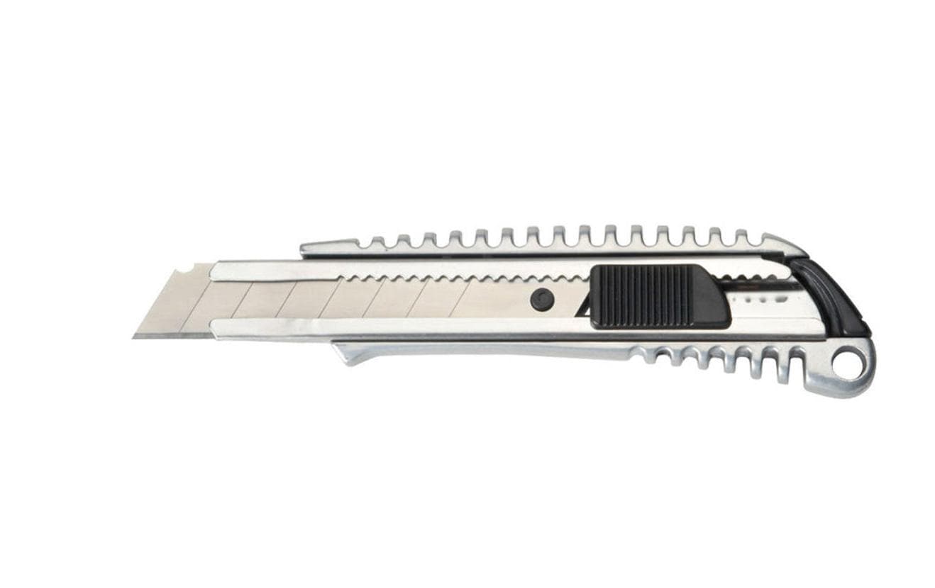 MAUL 18 mm Abbrechmesser, Zinkgehäuse, mit Sperre, schwarz