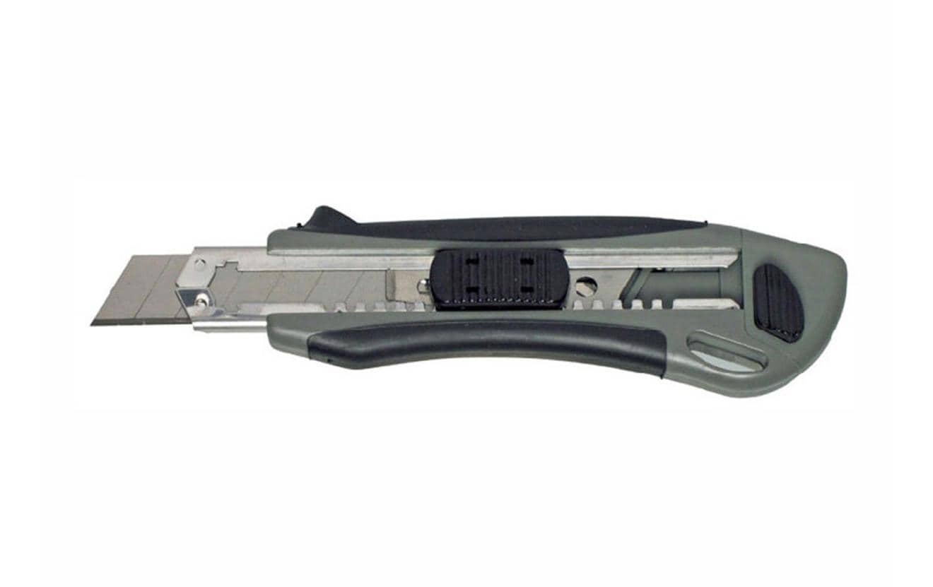 MAUL Cutter Profi – Abbrechmesser 18 mm, Kunststoff, einziehbar, grau