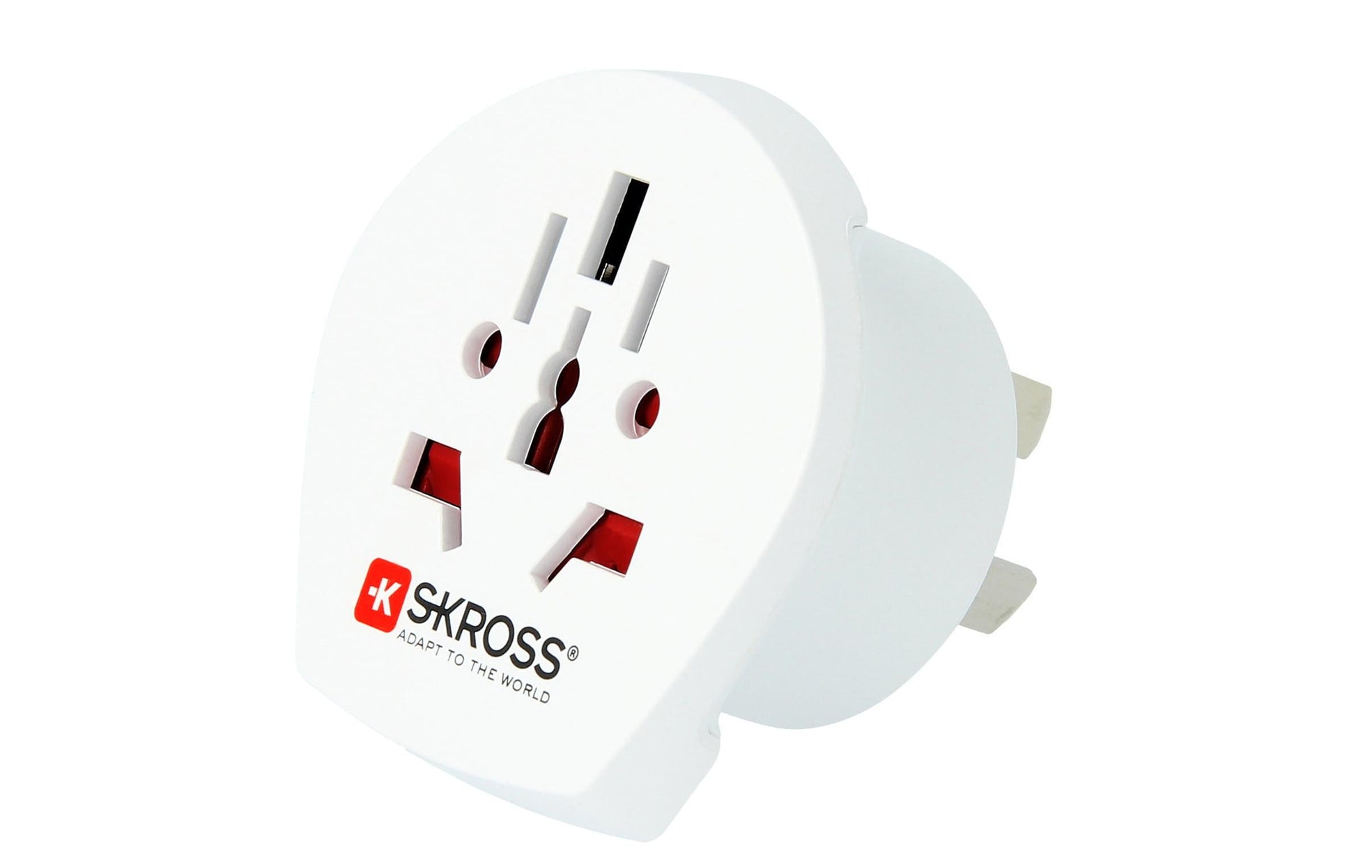 Skross Reiseadapter – von Welt → Typ I (AU) – geerdet – weiss