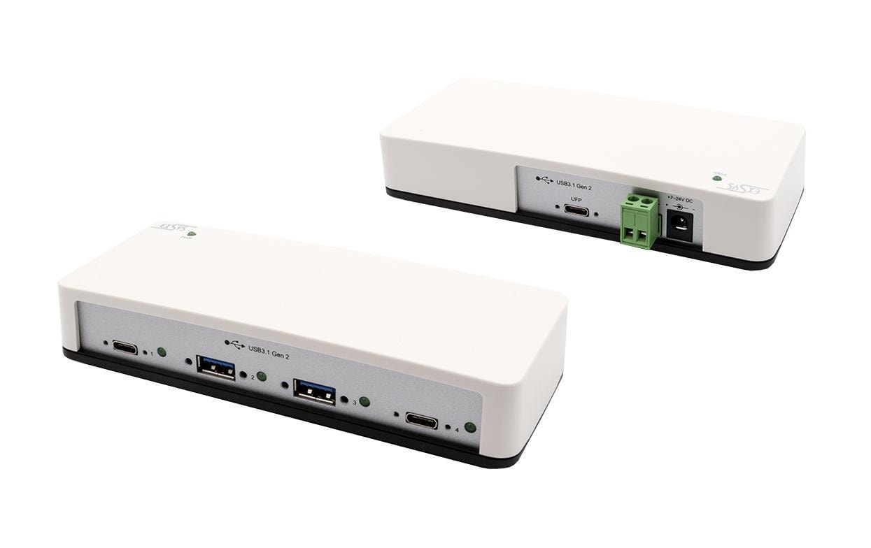 EXSYS EX-1250V USB-Hub – 2× USB-A, 2× USB-C, für Windows/Mac/Linux