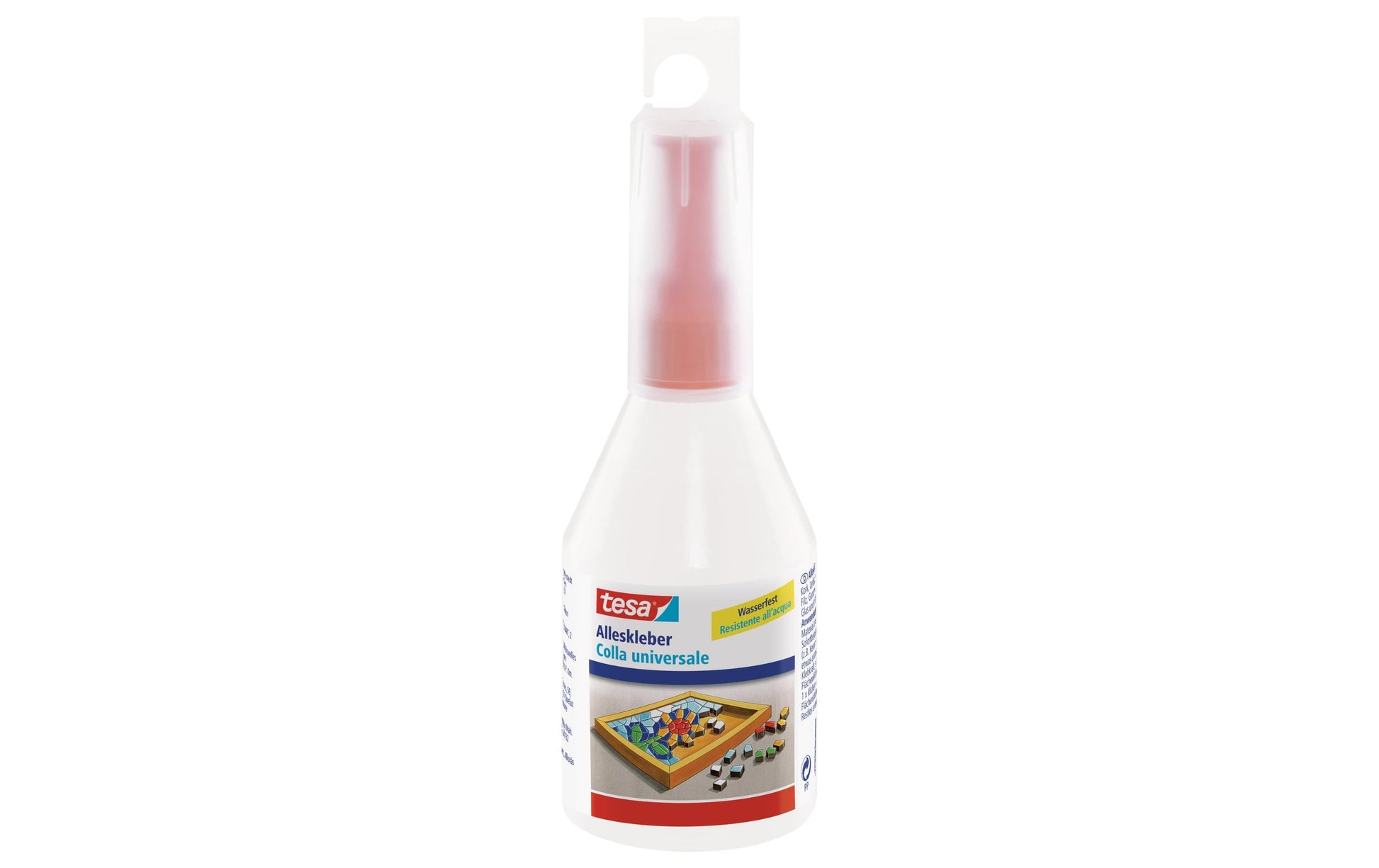 TESA Alleskleber – extra stark, transparent, wasserfest, alterungsbeständig, 90 g, für Papier, Fotos usw.
