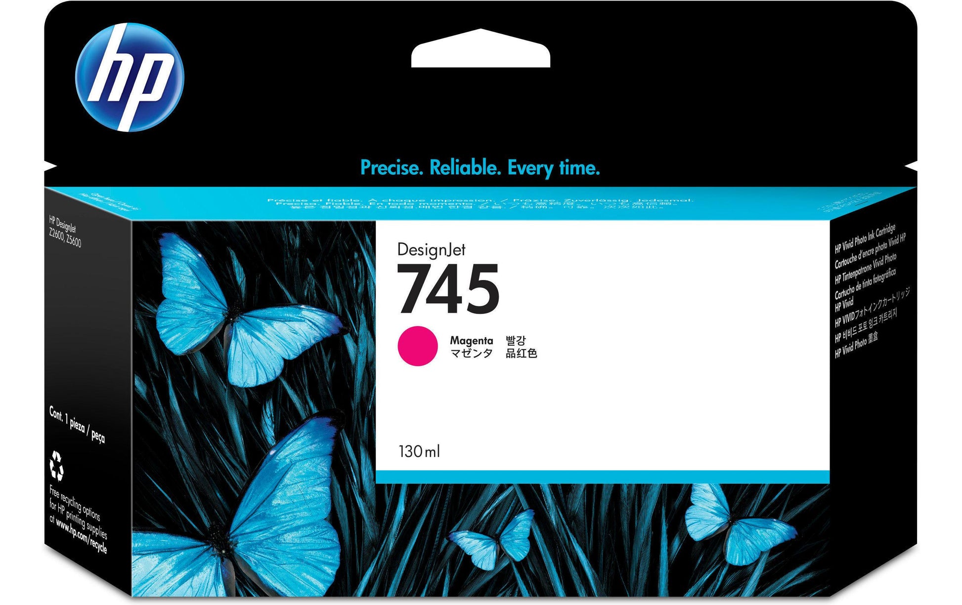 HP Tintenpatrone 745, Magenta – für HP