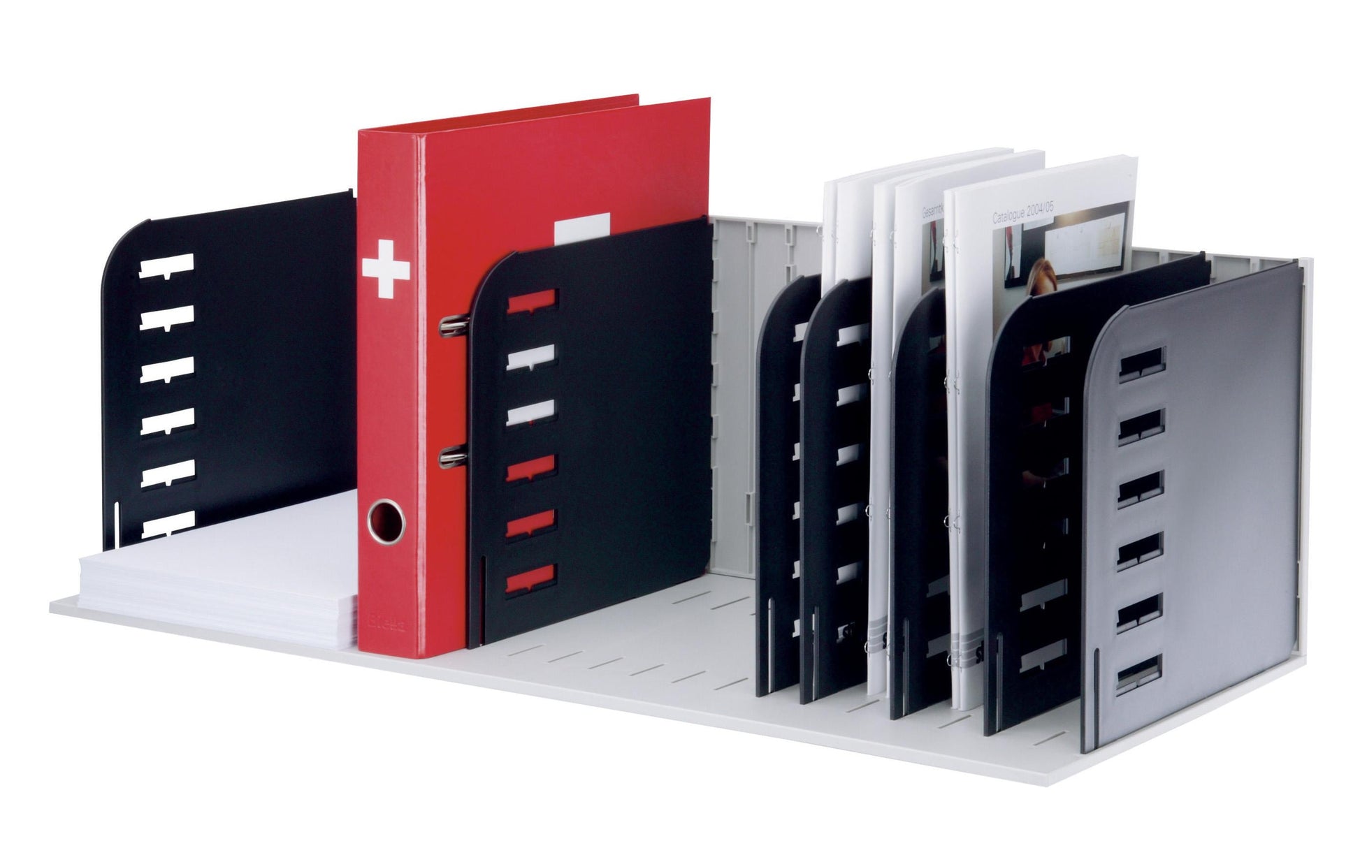Styro Dokumentenablage – für Hängemappen 320 × 240 mm, 320 × 260 mm – 723 × 304 × 248 mm