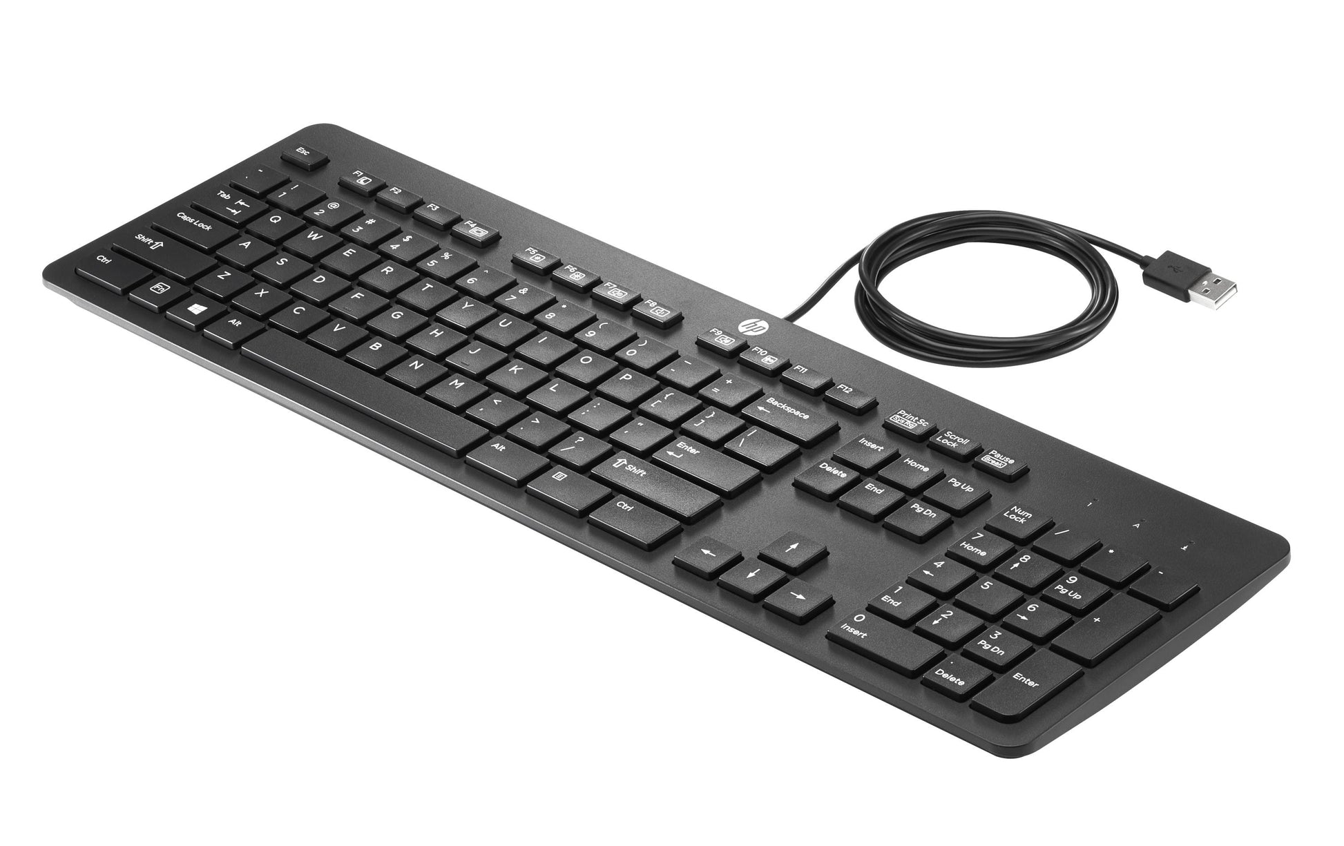 HP Tastatur, kabelgebunden (USB-A), CH-Layout (DE-CH), Fullsize (mit Ziffernblock), Schwarz