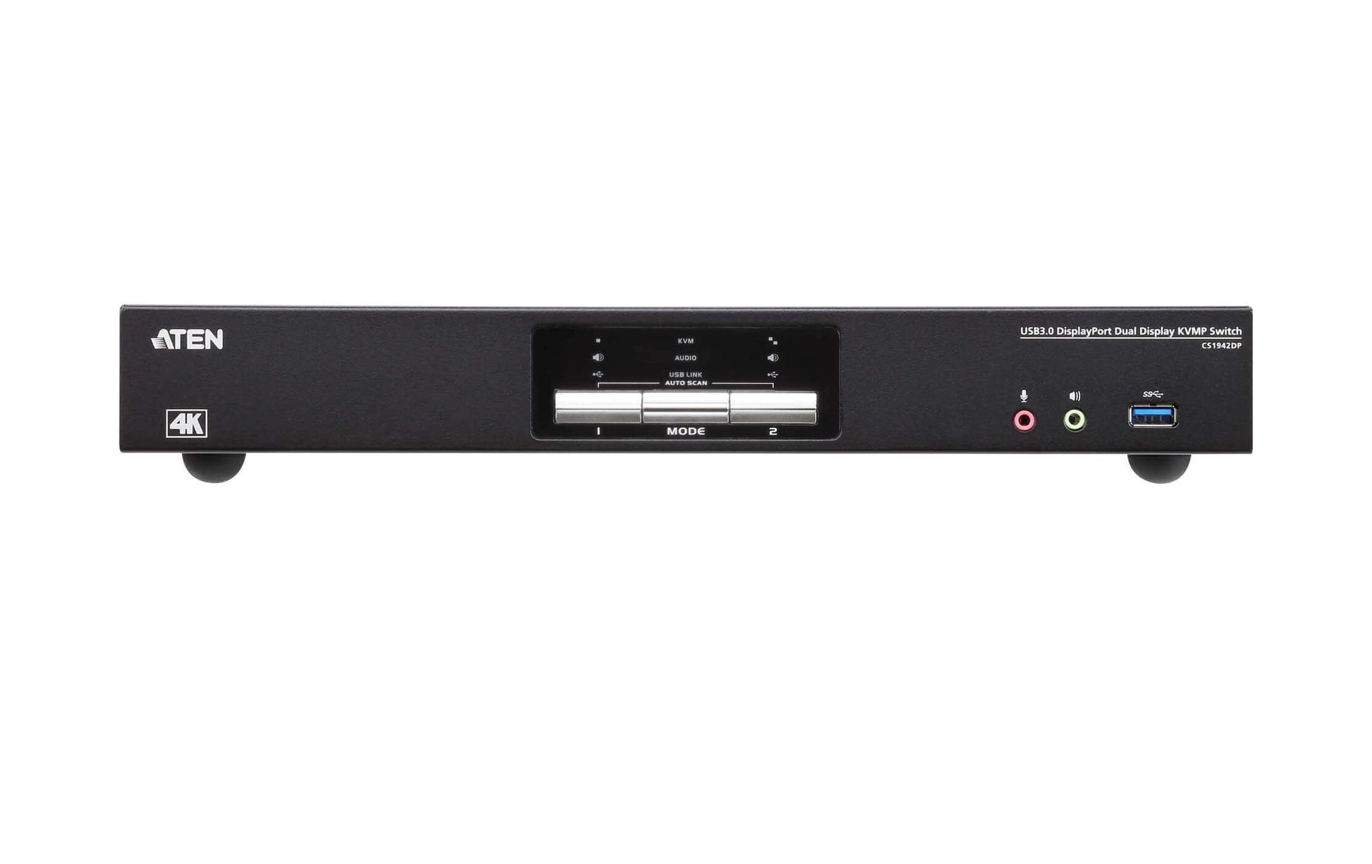 ATEN CS1942DP – KVM-Switch, DisplayPort/USB 3.2 Gen 1, 4K (4096 × 2160), 60 Hz, HDCP
