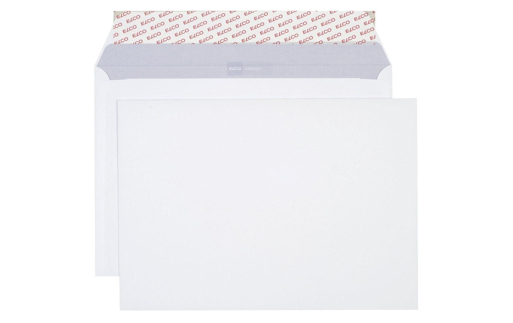Elco Couvert C4, ohne Fenster, selbstklebend, weiss, 120 g/m² – 250 Stk.