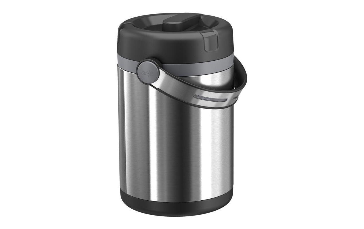 EMSA Mobility – Vorratsdose 1,2 l, Ø 15 × 17,3 cm, Kunststoff, doppelwandig, Silber