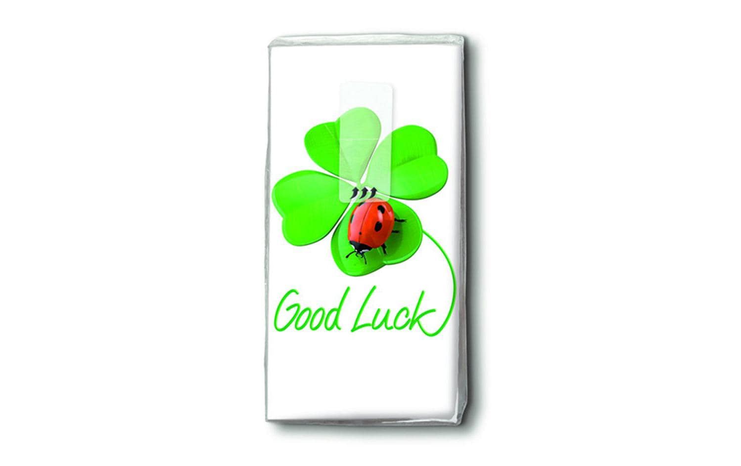 Paper + Design Good luck Taschentücher – 4-lagig, 220 × 210 mm – 10 Taschentücher