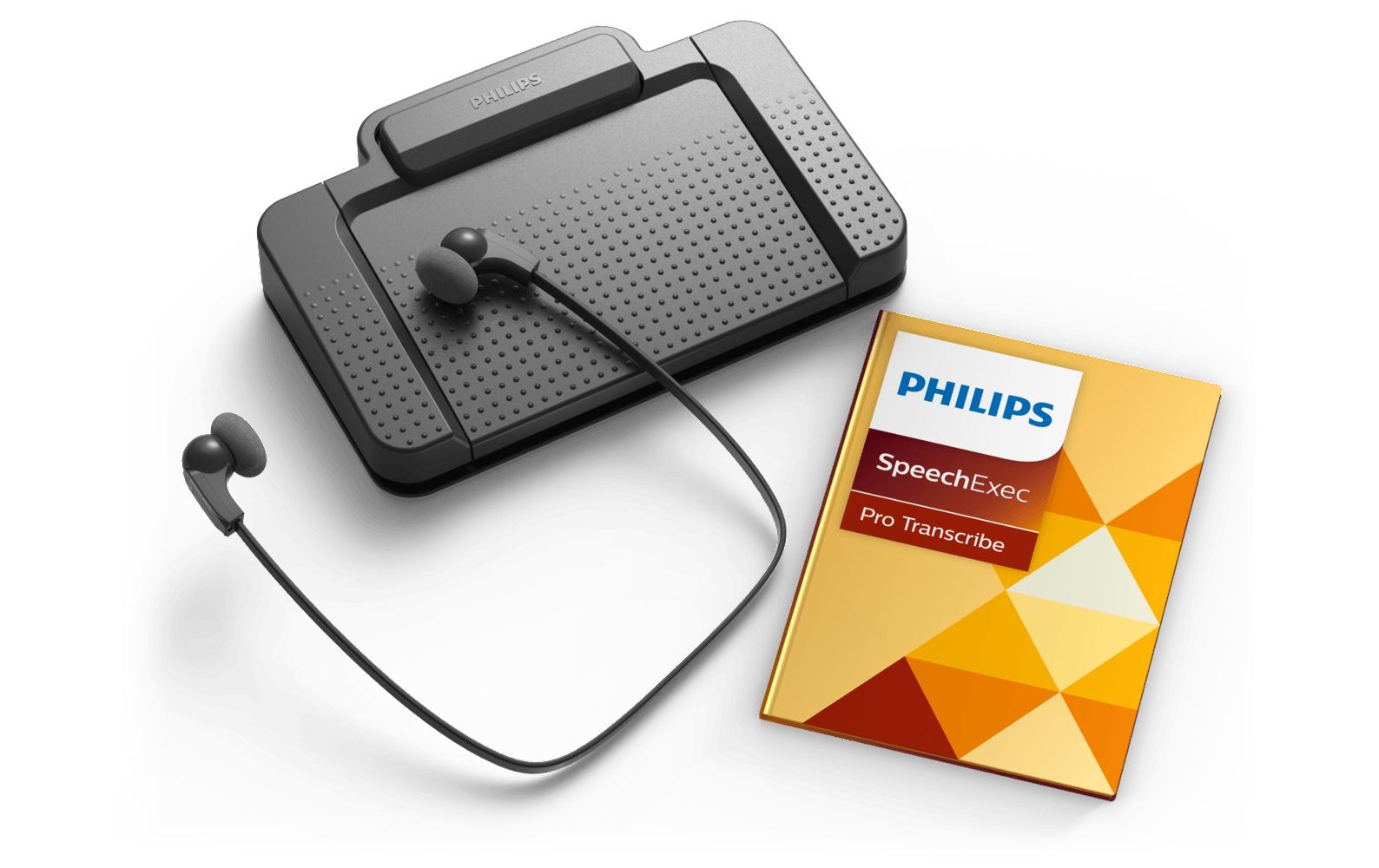 Philips LFH7277 – Transkriptions-Set – USB, 3,5-mm-Klinke, kabelgebunden – für PC – Schwarz, Kunststoff